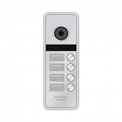Вызывная панель 1.3 Мп  HD 4 абонентская Novicam FANTASY 4 HD SILVER