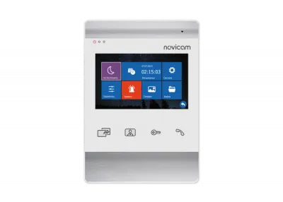 Монитор HD домофона 4.3" с записью Novicam MAGIC 4 WHITE HD