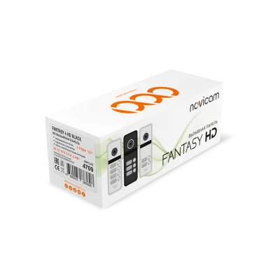 Вызывная панель 1.3 Мп  HD 4 абонентская Novicam FANTASY 4 HD BLACK