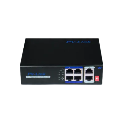 PoE коммутатор PV-POE04F2WD ver. 2066 - 6 портовый коммутатор с портами NOVIcam